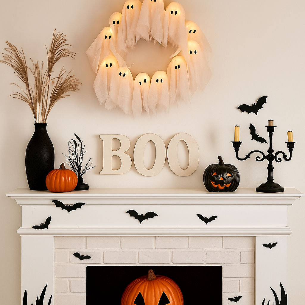 Spooky Halloween Glow Wreath